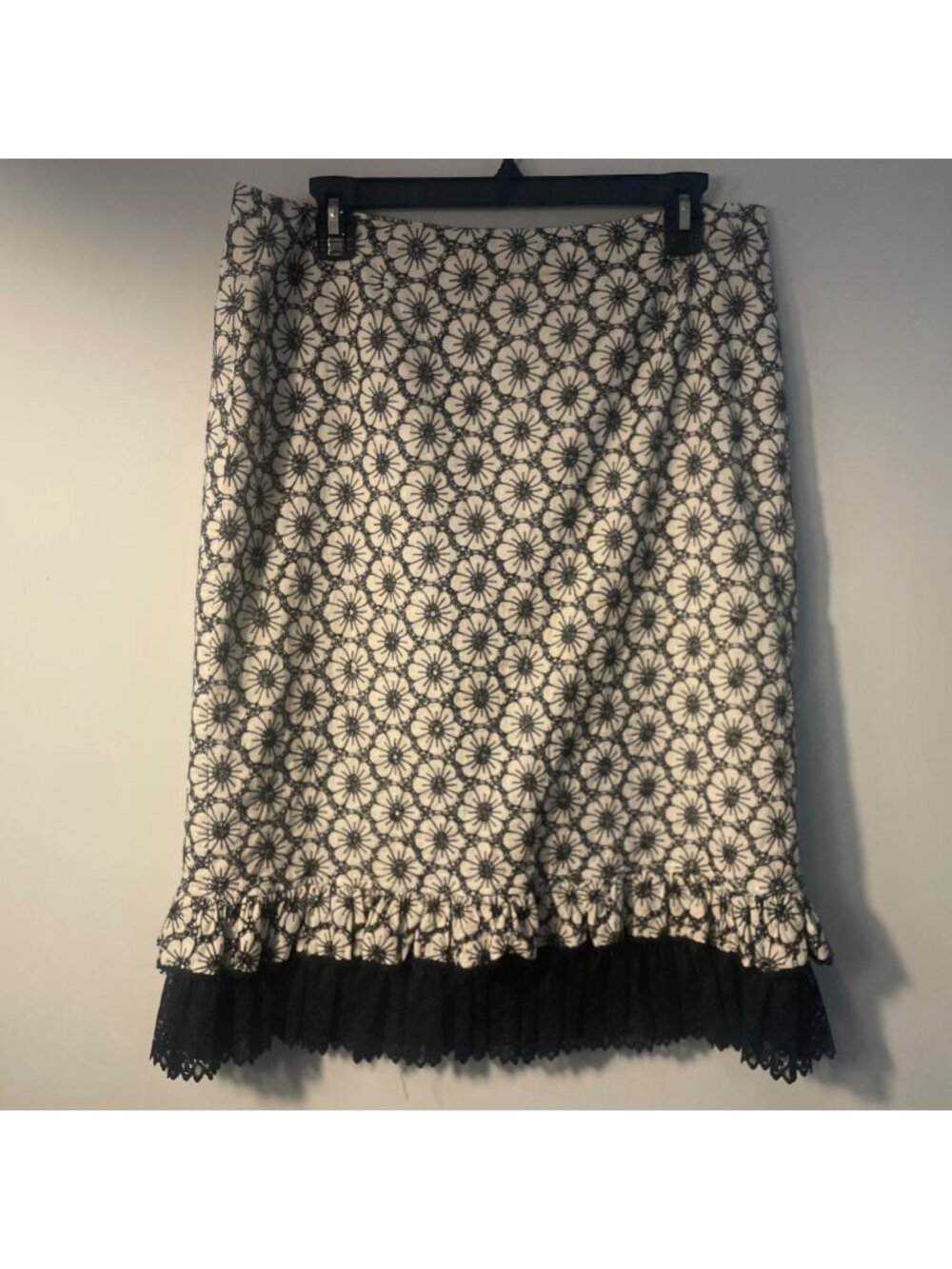 Oscar de la renta floral patterned skirt